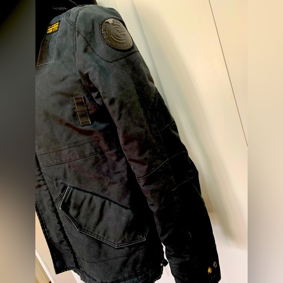 GSTAR RAW 3301 Black Hooded Jacket - Picture 4 of 16